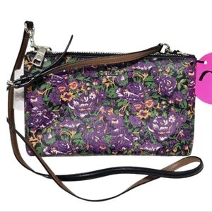 Floral Purple Crossbody Bag
